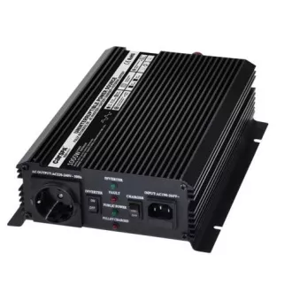 Měnič napětí Carspa UPS1000-12 12V/230V 1000W s nabíječkou 12V/10A a funkcí UPS Měnič napětí Carspa UPS1000-12 12V/230V 1000W s nabíječkou 12V/10A a funkcí UPS
