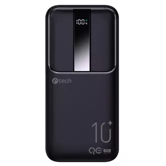 Powerbanka C-tech 10000mAh, Li-Pol, 22,5W, USB-C/USB-A/micro USB Powerbanka C-tech 10000mAh, Li-Pol, 22,5W, USB-C/USB-A/micro USB