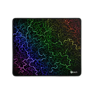 Herní podložka pod myš C-TECH ANTHEA ARC, barevná, pro gaming, 320x270x4mm, obšité okraje Herní podložka pod myš C-TECH ANTHEA ARC, barevná, pro gaming, 320x270x4mm, obšité okraje