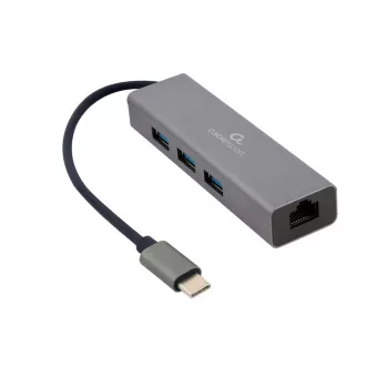 Gembird USB-C GBit adapter + 3x USB 3.1 Gembird USB-C GBit adapter + 3x USB 3.1