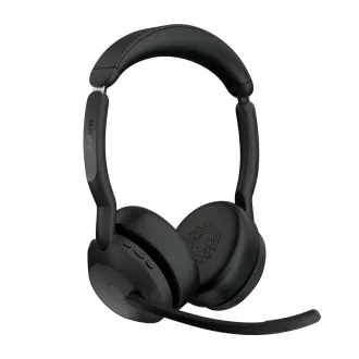 Jabra Evolve2 55/Stereo/ANC/USB-C/BT-USB/Bezdrát/Stand/Černá Jabra Evolve2 55/Stereo/ANC/USB-C/BT-USB/Bezdrát/Stand/Černá
