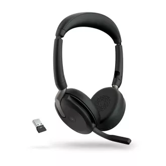 Jabra Evolve2 65 Flex/Stereo/ANC/USB/BT-USB/Bezdrát/MS/Černá Jabra Evolve2 65 Flex/Stereo/ANC/USB/BT-USB/Bezdrát/MS/Černá