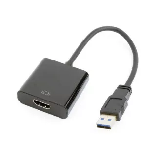 GEMBIRD Redukce USB 3.0 - HDMI, M/F, 15cm, černý GEMBIRD Redukce USB 3.0 - HDMI, M/F, 15cm, černý