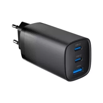 GEMBIRD PD nabíječka 1xUSB-A 2xUSB-C 67W černá GEMBIRD PD nabíječka 1xUSB-A 2xUSB-C 67W černá