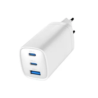 GEMBIRD PD nabíječka 1xUSB-A 2xUSB-C 67W bilá GEMBIRD PD nabíječka 1xUSB-A 2xUSB-C 67W bilá