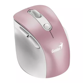 Genius Ergo 9000S Pro/Ergonomická/Optická/Pro praváky/2 400 DPI/USB+BT/Růžová