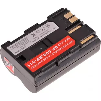 Baterie T6 Power Canon BP-508, BP-511, BP-511A, BP-512, BP-514, 1600mAh, 11,8Wh, hnědá