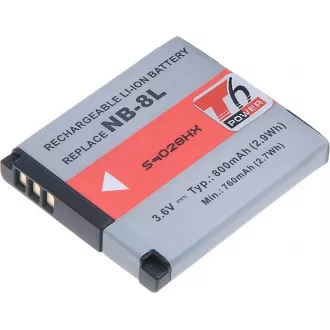 Baterie T6 Power pro Canon NB-8L, 700mAh, 2,6Wh Baterie T6 Power pro Canon NB-8L, 700mAh, 2,6Wh