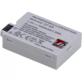 Baterie T6 power Canon LP-E8, 1050mAh, 7,6Wh, šedá Baterie T6 power Canon LP-E8, 1050mAh, 7,6Wh, šedá