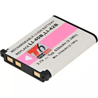 Baterie T6 Power Olympus Li-40B, Li-42B, D-Li63, EN-EL10, NP-45, NP-80, D-Li108, 620mAh, 2,3Wh Baterie T6 Power Olympus Li-40B, Li-42B, D-Li63, EN-EL10, NP-45, NP-80, D-Li108, 620mAh, 2,3Wh