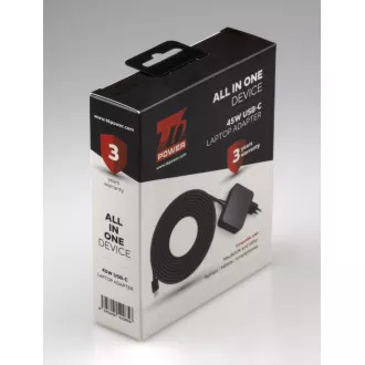 T6 Power univerzální adaptér k notebooku, 45W, USB-C T6 Power univerzální adaptér k notebooku, 45W, USB-C