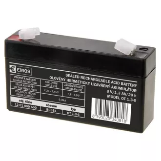 AKUMULÁTOR SLA 6V/1,3Ah FA -4,7mm AKUMULÁTOR SLA 6V/1,3Ah FA -4,7mm