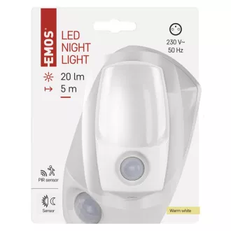 EMOS LED Noční světlo P3318, PIR + noční senzor EMOS LED Noční světlo P3318, PIR + noční senzor