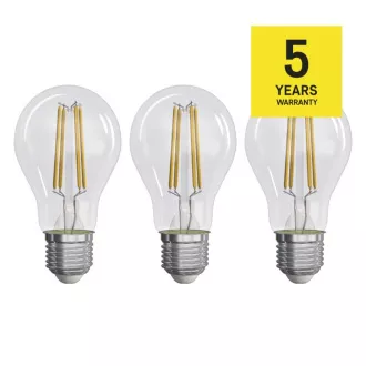 LED žárovka A60/E27/3,8W/60W/806lm/teplá bílá,3ks