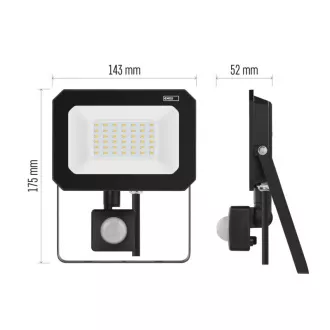 EMOS LED REFLEKTOR SIMPO 30W, 3000Lm, 4000K, PIR EMOS LED REFLEKTOR SIMPO 30W, 3000Lm, 4000K, PIR