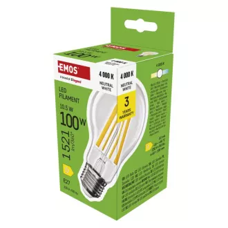 EMOS LED FLM A60 10,5W(100W) 1521lm E27 NW EMOS LED FLM A60 10,5W(100W) 1521lm E27 NW