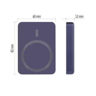 EMOS POWERBANKA WI 522, bezdrátové nabíjení 20W, 5.000mAh, MODRÁ, 1xUSB-C EMOS POWERBANKA WI 522, bezdrátové nabíjení 20W, 5.000mAh, MODRÁ, 1xUSB-C