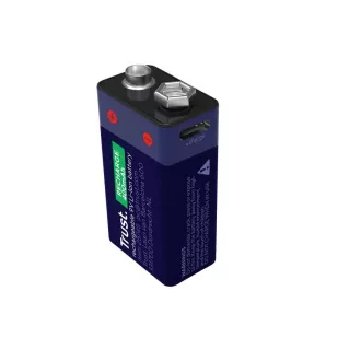 TRUST USB-C RECHARGEABLE BATTERY - 9V TRUST USB-C RECHARGEABLE BATTERY - 9V
