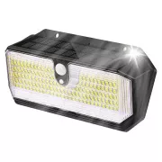 Venkovní solární LED světlo s pohybovým senzorem VIKING S282/2600lm/2200mAh/3 režimy/IP65