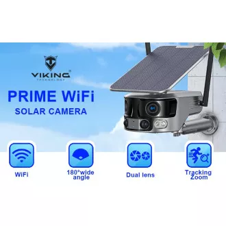 Solární kamera Viking PRIME-WiFi/18000mAh/barevné noční vidění/IP66/aplikace/Android/iOS Solární kamera Viking PRIME-WiFi/18000mAh/barevné noční vidění/IP66/aplikace/Android/iOS