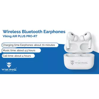 Bezdrátová Bluetooth sluchátka Viking AIR PLUS/ANC/BT/Bezdrát/Bílá Bezdrátová Bluetooth sluchátka Viking AIR PLUS/ANC/BT/Bezdrát/Bílá