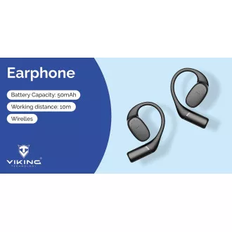 Bezdrátová Bluetooth sluchátka Viking V49/BT/Bezdrát/Černá Bezdrátová Bluetooth sluchátka Viking V49/BT/Bezdrát/Černá