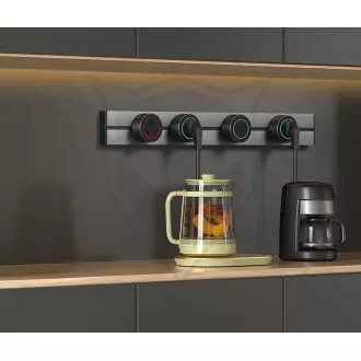 Zásuvková lišta - zápustná Viking LZ40B/230V,50Hz/40cm délka/černá/až 5 modulů/IP20/hliník/zápustná Zásuvková lišta - zápustná Viking LZ40B/230V,50Hz/40cm délka/černá/až 5 modulů/IP20/hliník/zápustná