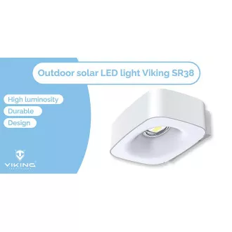 Venkovní solární LED světlo Viking SR38/700 lm/4 režimy/IP65/denní bílá