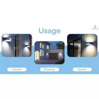 Venkovní solární LED světlo Viking SR38/700 lm/4 režimy/IP65/denní bílá