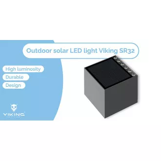 Venkovní solární LED světlo Viking SR32/700 lm/IP54/4 režimy/denní bílá