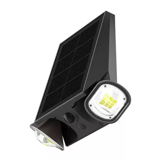 Venkovní solární LED světlo Viking SR39/Pohybový senzor/800 lm/IP44/4 režimy/denní bílá