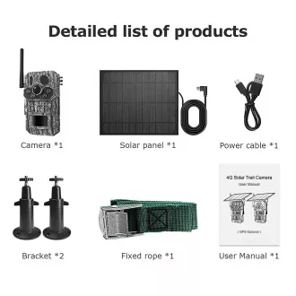 Solární kamera Viking HDs05 4G/2304x1296/PIR detekce/pohybový senzor/7800mAh Solární kamera Viking HDs05 4G/2304x1296/PIR detekce/pohybový senzor/7800mAh