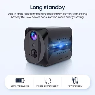 Minikamera Viking S309 Wifi/1080P/noční vidění/pohybový senzor/2500mAh/mobilní aplikace Minikamera Viking S309 Wifi/1080P/noční vidění/pohybový senzor/2500mAh/mobilní aplikace