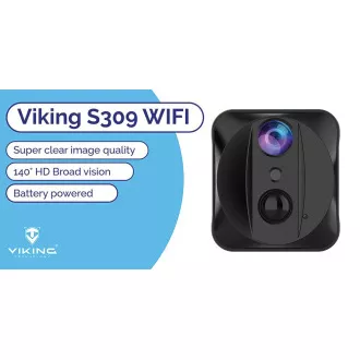 Minikamera Viking S309 Wifi/1080P/noční vidění/pohybový senzor/2500mAh/mobilní aplikace Minikamera Viking S309 Wifi/1080P/noční vidění/pohybový senzor/2500mAh/mobilní aplikace