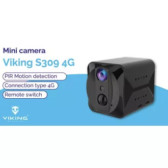 Minikamera Viking S309 4G/1080P/noční vidění/pohybový senzor/2500mAh/mobilní aplikace Minikamera Viking S309 4G/1080P/noční vidění/pohybový senzor/2500mAh/mobilní aplikace