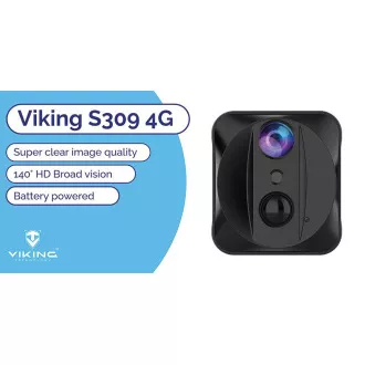 Minikamera Viking S309 4G/1080P/noční vidění/pohybový senzor/2500mAh/mobilní aplikace Minikamera Viking S309 4G/1080P/noční vidění/pohybový senzor/2500mAh/mobilní aplikace
