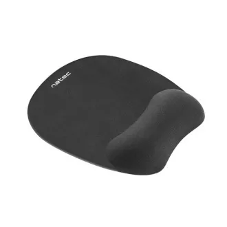 Podložka pod myš ergonomická Natec CHIPMUNK, paměťová pěna, černá, 230x200 mm