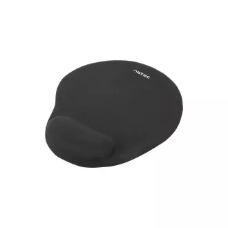 Podložka pod myš ergonomická gelová Natec Marmot, černá, 245x225 mm Podložka pod myš ergonomická gelová Natec Marmot, černá, 245x225 mm