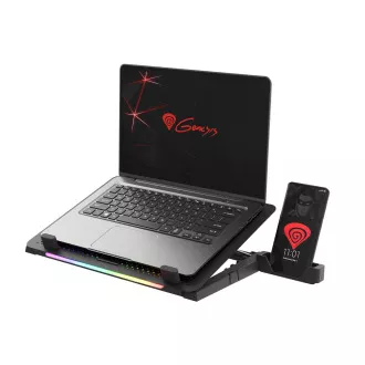 Chladící podložka pro NB Genesis Oxid 450 RGB do 15.6", hliníkové tělo Chladící podložka pro NB Genesis Oxid 450 RGB do 15.6", hliníkové tělo