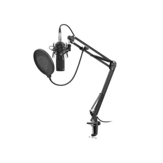 Streamovací mikrofon Genesis Radium 300,XLR, kardioidní polarizace, ohybné rameno, pop-filter Streamovací mikrofon Genesis Radium 300,XLR, kardioidní polarizace, ohybné rameno, pop-filter