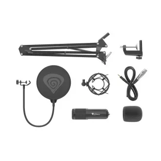 Streamovací mikrofon Genesis Radium 300,XLR, kardioidní polarizace, ohybné rameno, pop-filter Streamovací mikrofon Genesis Radium 300,XLR, kardioidní polarizace, ohybné rameno, pop-filter