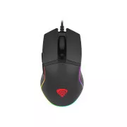 Genesis herní optická myš KRYPTON 220/RGB/6400 DPI/Herní/Optická/6 000 DPI/Drátová USB/Černá
