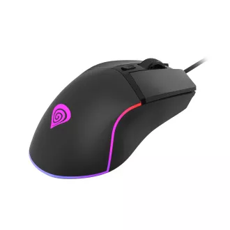 Genesis herní optická myš KRYPTON 220/RGB/6400 DPI/Herní/Optická/6 000 DPI/Drátová USB/Černá