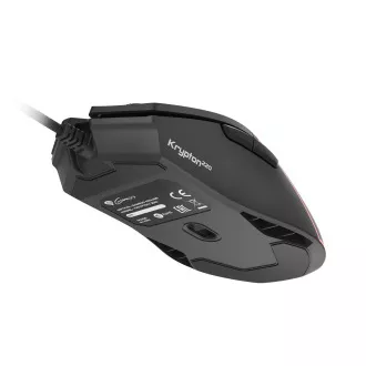 Genesis herní optická myš KRYPTON 220/RGB/6400 DPI/Herní/Optická/6 000 DPI/Drátová USB/Černá