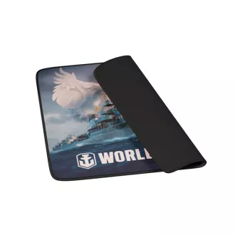 Herní podložka pod myš Genesis CARBON 500 WORLD of WARSHIPS, M 30x25cm