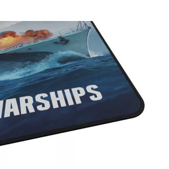 Herní podložka pod myš Genesis CARBON 500 WORLD of WARSHIPS, M 30x25cm
