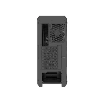 Počítačová skříň Genesis IRID 505F/Midi Tower/Transpar./Černá