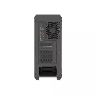 Počítačová skříň Genesis IRID 505F/Midi Tower/Transpar./Černá
