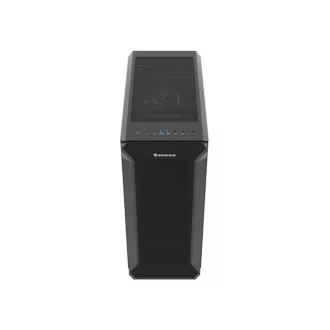 Počítačová skříň Genesis IRID 505F/Midi Tower/Transpar./Černá