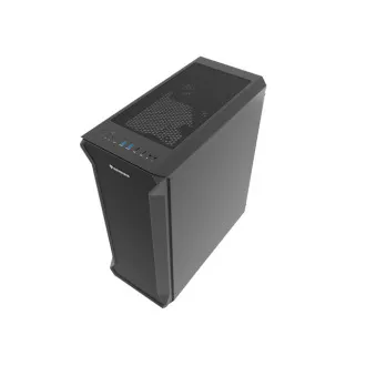 Počítačová skříň Genesis IRID 505F/Midi Tower/Transpar./Černá